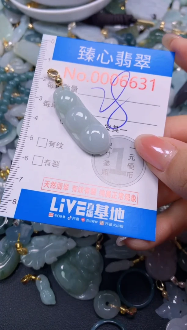 吊坠(不含链)未镶嵌翡翠6631