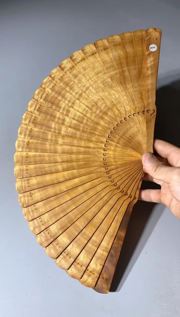 金丝楠804号21cm金丝楠木小叶桢楠扇子