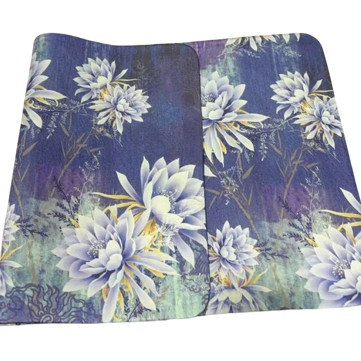 蓝色菊花茶席66*38   CX0040