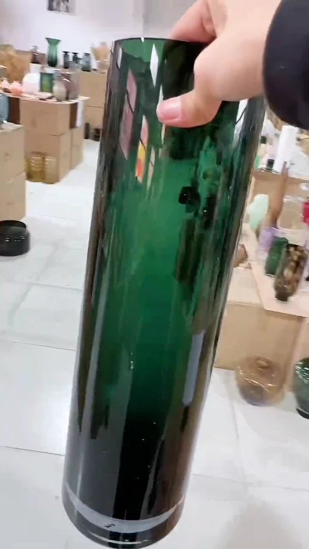 【闪购商品】玻璃绿色直筒