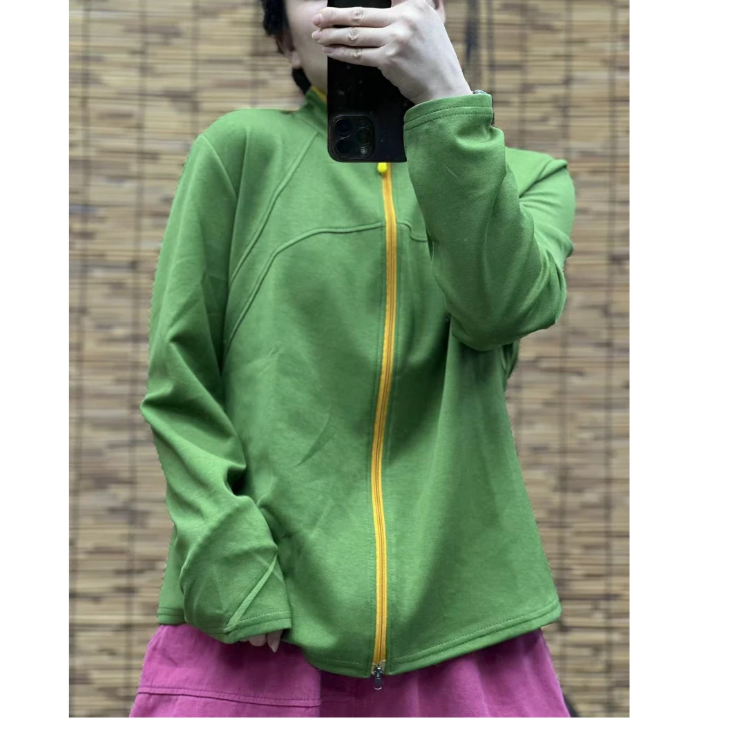 HY    门襟撞色双拉链外套