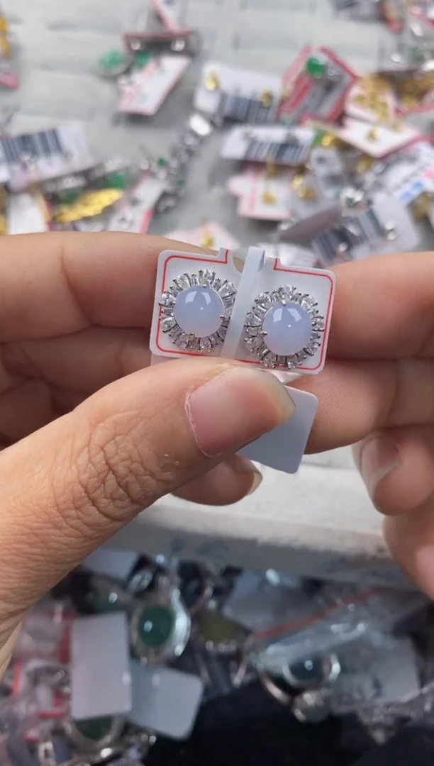 银S925镶嵌戒指翡翠333----9