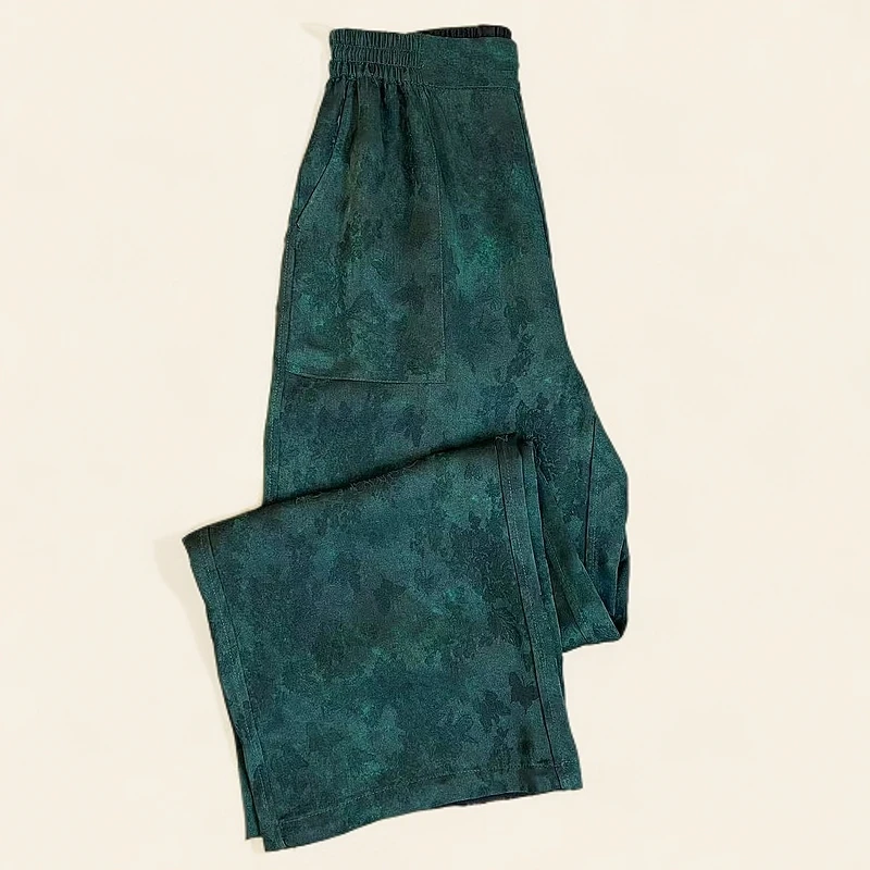 新中式松紧复古百搭舒适文艺垂感直筒裤