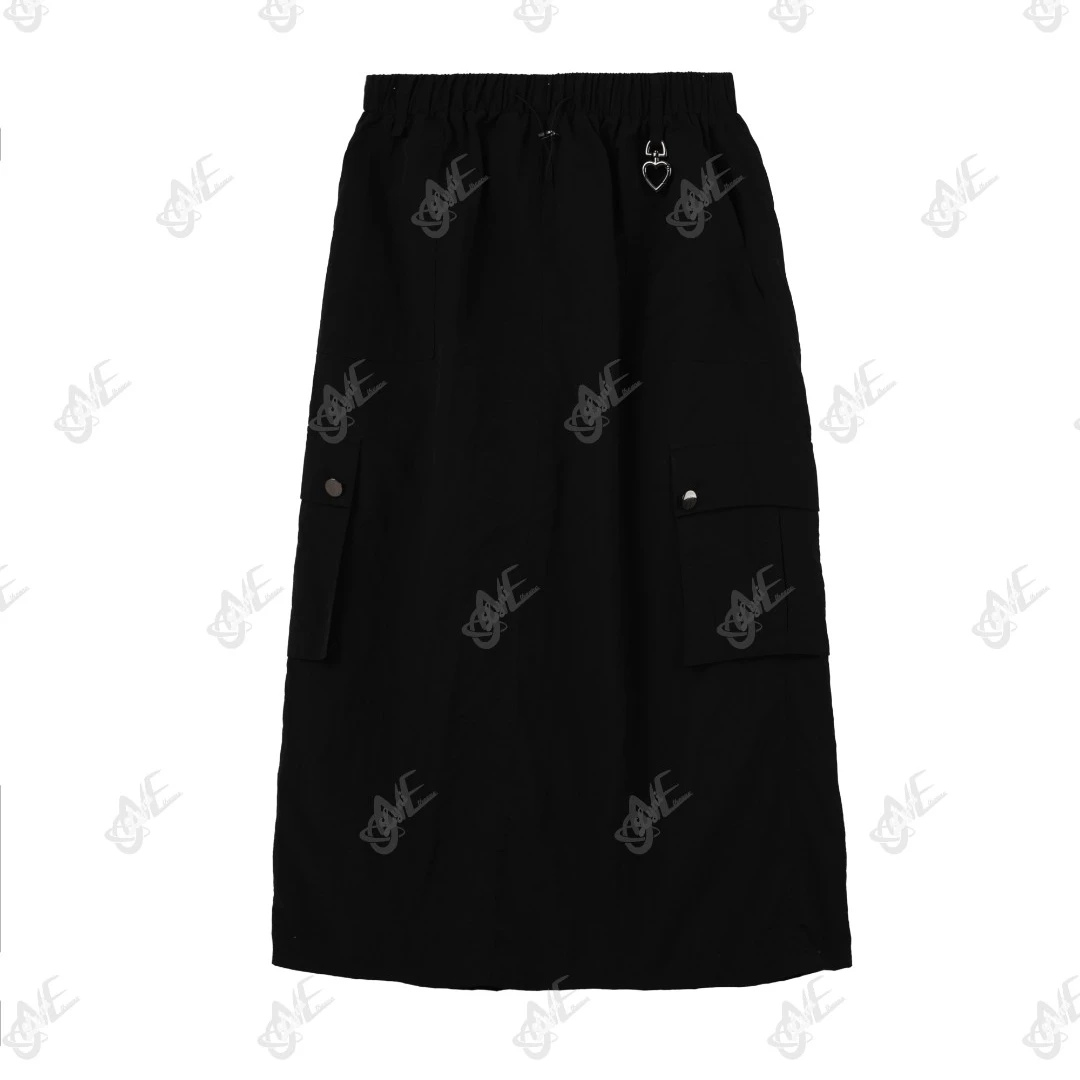 LYNIONE balckcherry夏季百搭速干收腰工装长半裙P240400010