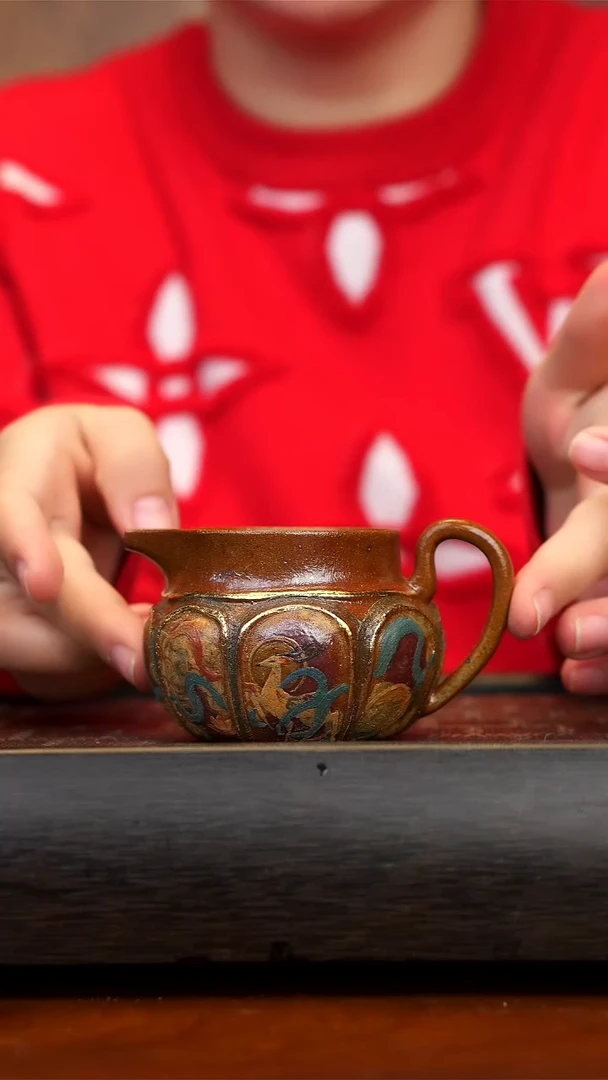 【闪购商品】紫砂茶壶《敦煌九色鹿》公道杯