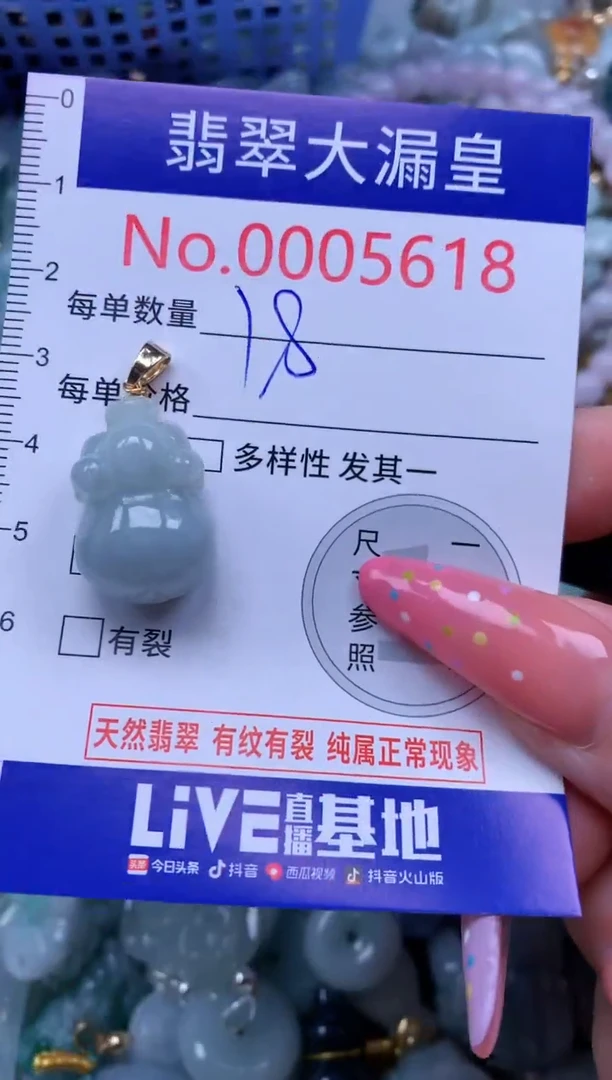 翡翠未镶嵌吊坠(不含链)5618