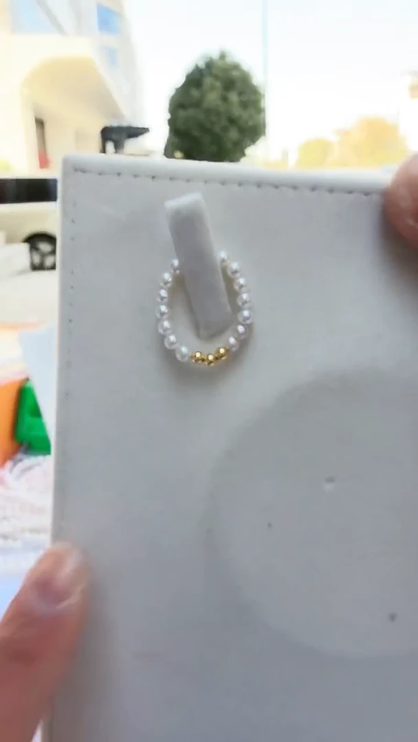 【闪购商品】淡水珍珠戒指18K金镶嵌4mm（三金珠）