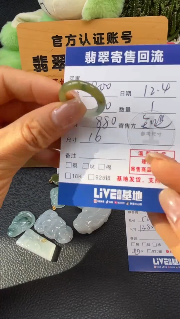 未镶嵌戒圈翡翠10151466