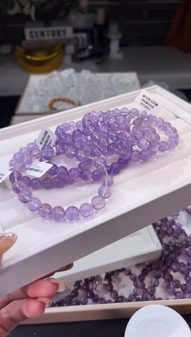 【闪购商品】水晶/未镶嵌薰衣草紫水晶8mm