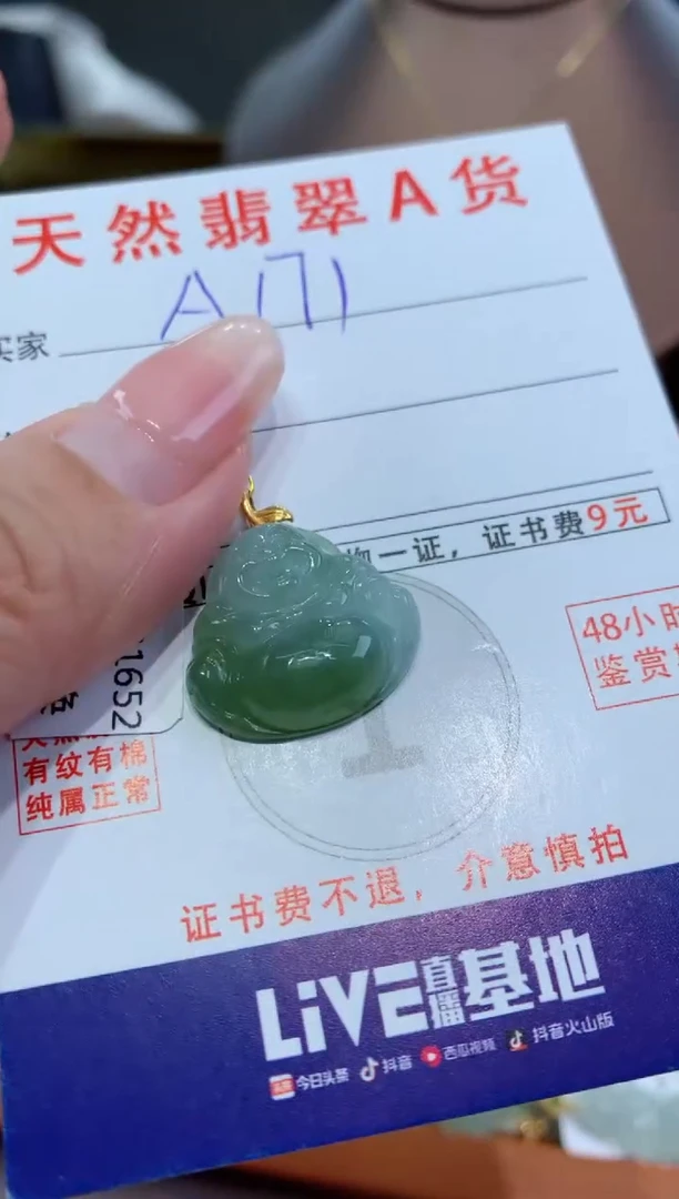 【闪购商品】翡翠颈饰未镶嵌天然缅甸a货翡翠
