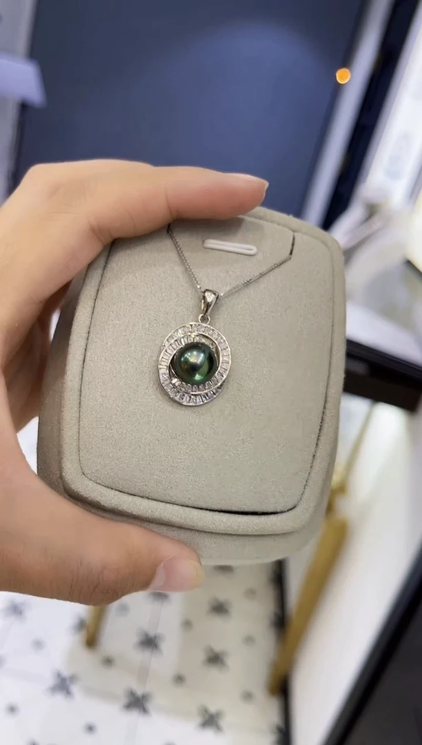 【闪购商品】海水珍珠吊坠(赠链)银S925镶嵌吊坠