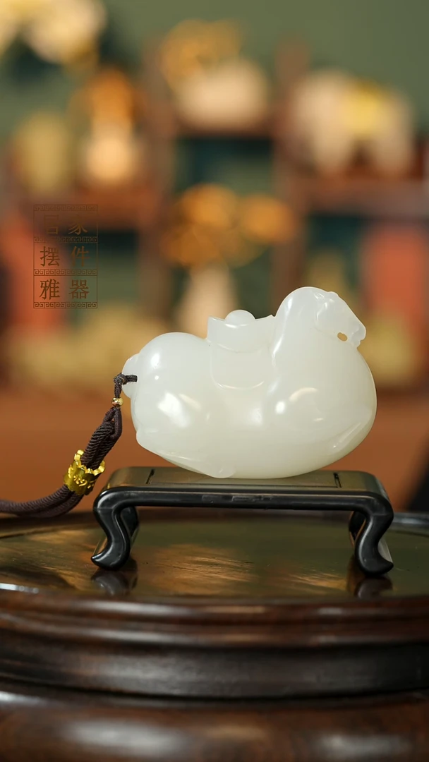 玉《马上有钱》摆件