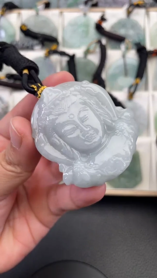 颈饰未镶嵌翡翠天然缅甸翡翠A货163