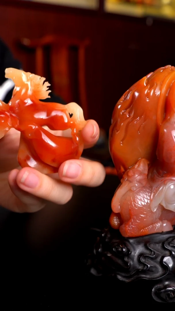 寿山石读*寿山石八骏马摆件