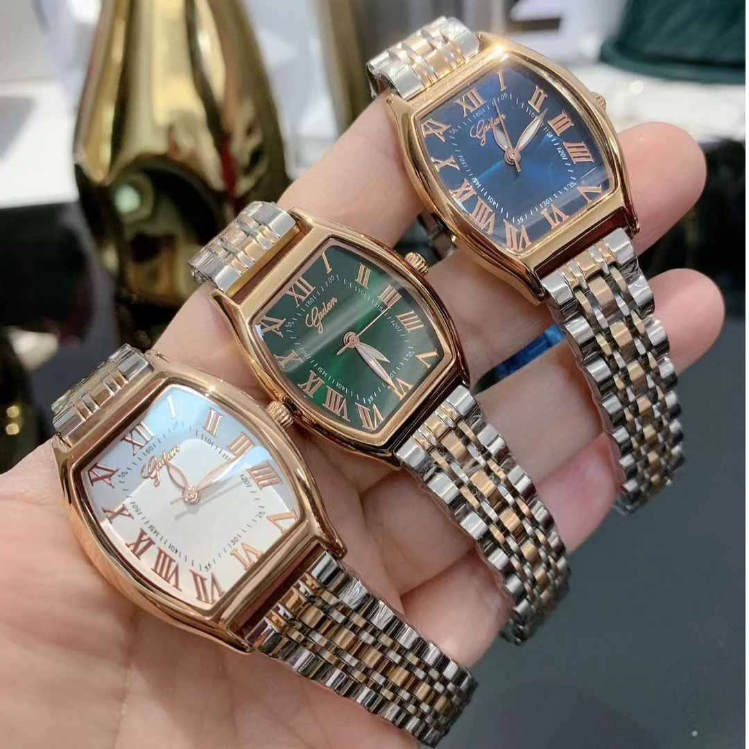 女款方形时尚休闲运动防水石英手表YJ3