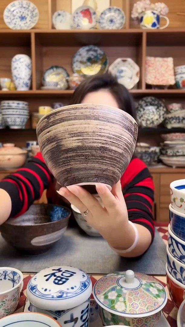 瓷片故里13cm斗笠碗