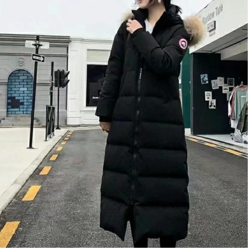 未使用 CANADA GOOSE 汤/P244794111/Mystique 长款派克大衣 S