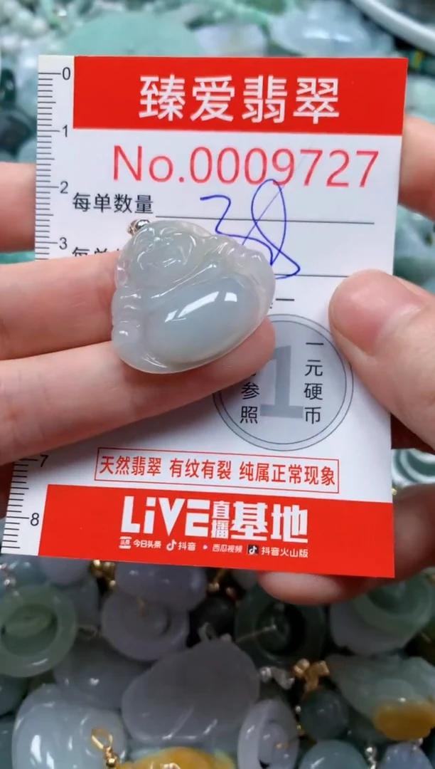 翡翠未镶嵌吊坠(不含链)9727