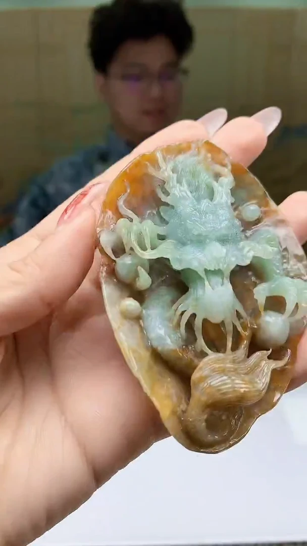 【闪购商品】定制翡翠未镶嵌4688ty-毛货挂件127