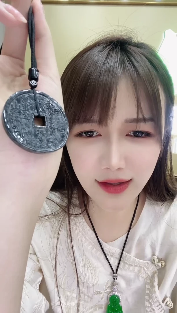 翡翠挂件未镶嵌317602/山鬼花钱  多样性一件发