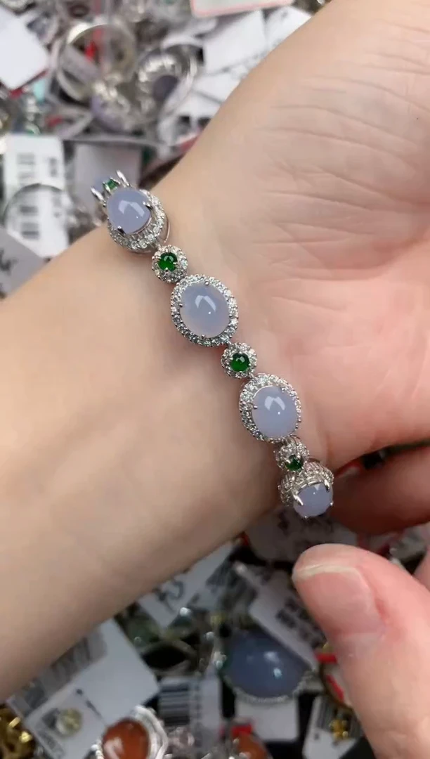 银S925镶嵌戒指翡翠222        4