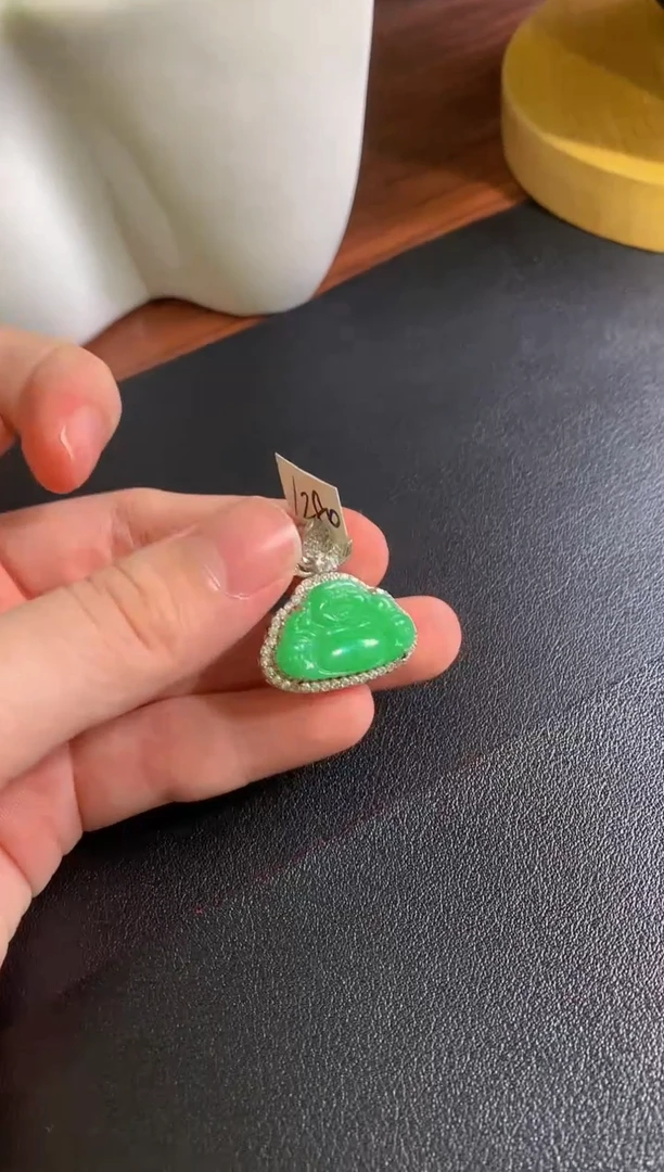 颈饰银S925镶嵌翡翠翡翠