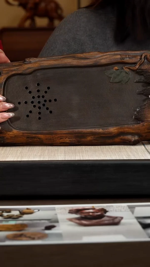 茶壶紫砂【P040】树桩壶承