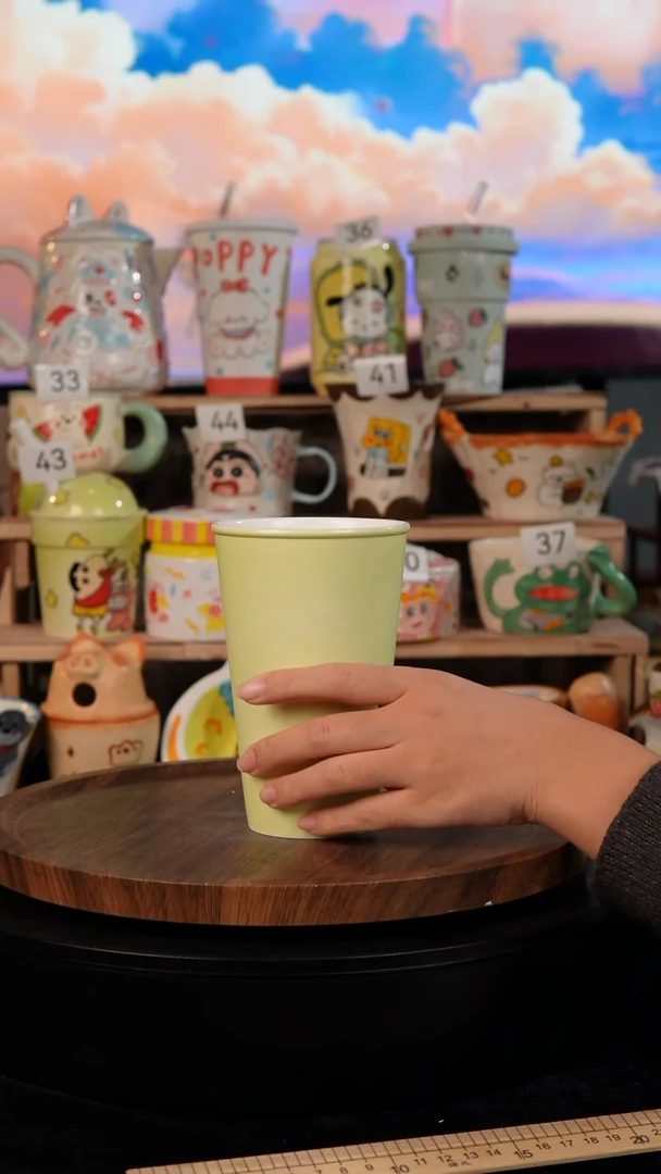 陶瓷双饮款景德镇手工手绘陶瓷