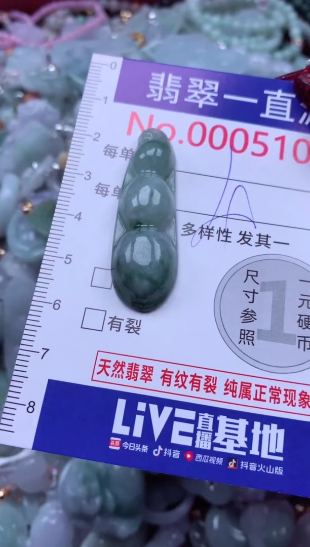 吊坠(不含链)未镶嵌翡翠5102