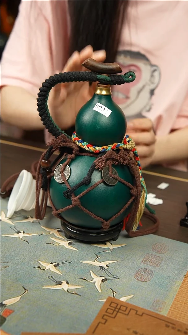593号500ml左右非遗大漆酒葫芦