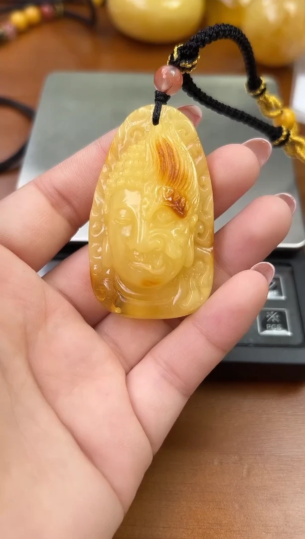 未镶嵌蜜蜡裸石琥珀蜜蜡吊坠