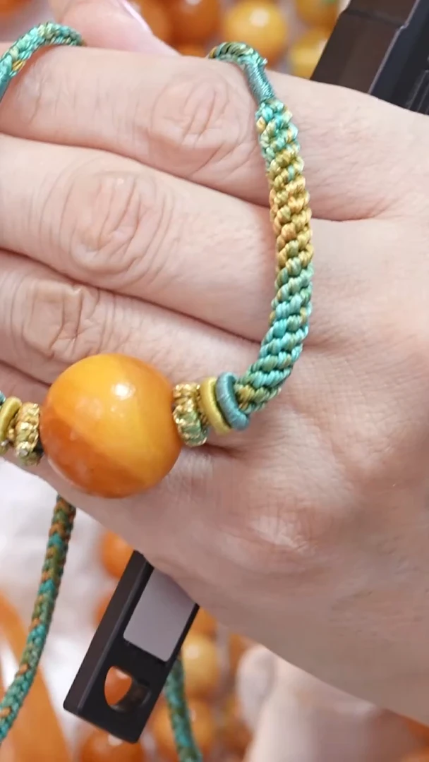 蜜蜡颈饰未镶嵌8468天然蜜蜡珠宝奇石云端妖孽全部保真