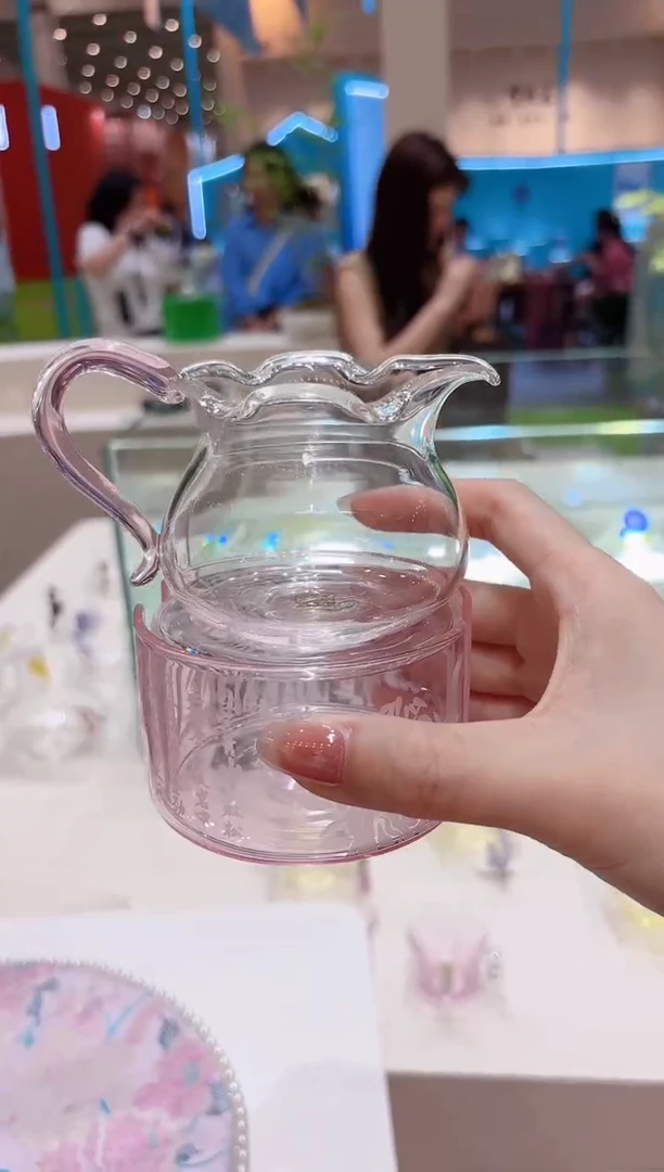 瓷晶焱  温茶炉  加花苞  公杯