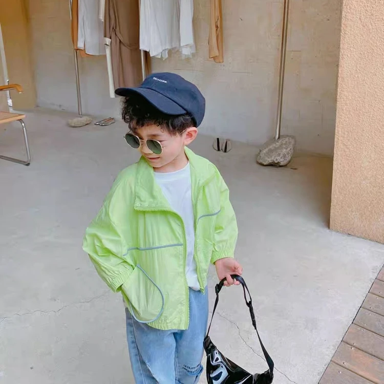 KTT-365 童夏落肩袖轻薄防晒衣裁剪图纸宝宝揣手手外套皮肤衣纸样