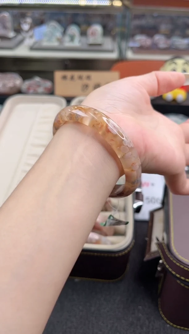 未镶嵌手镯石英质玉尘*丷圈口（赠品镯心）