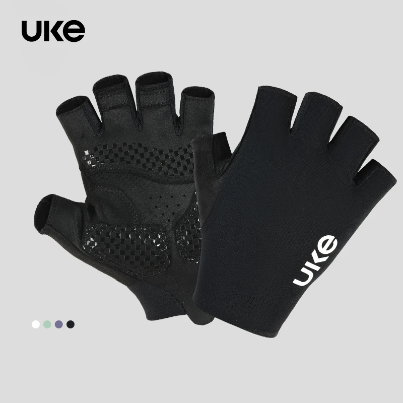 UKE短指骑行手套男女夏季款公路透气半指手套 劲风/况也
