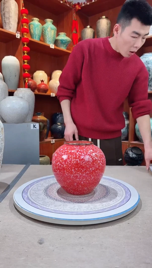 【闪购商品】瓶陶瓷花瓶 无花 黄金雨小号