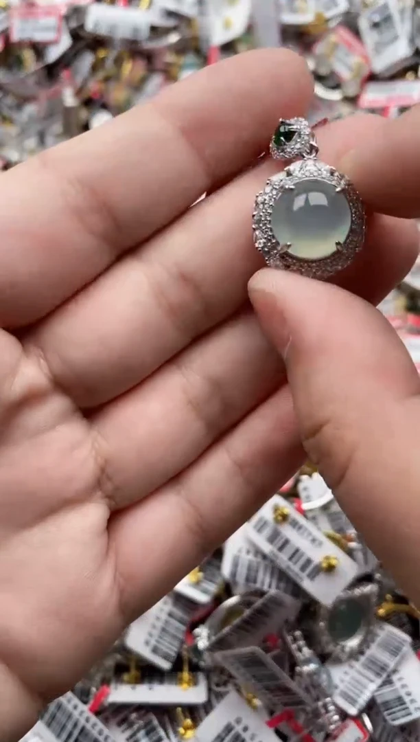 【闪购商品】翡翠戒指银S925镶嵌444444---10