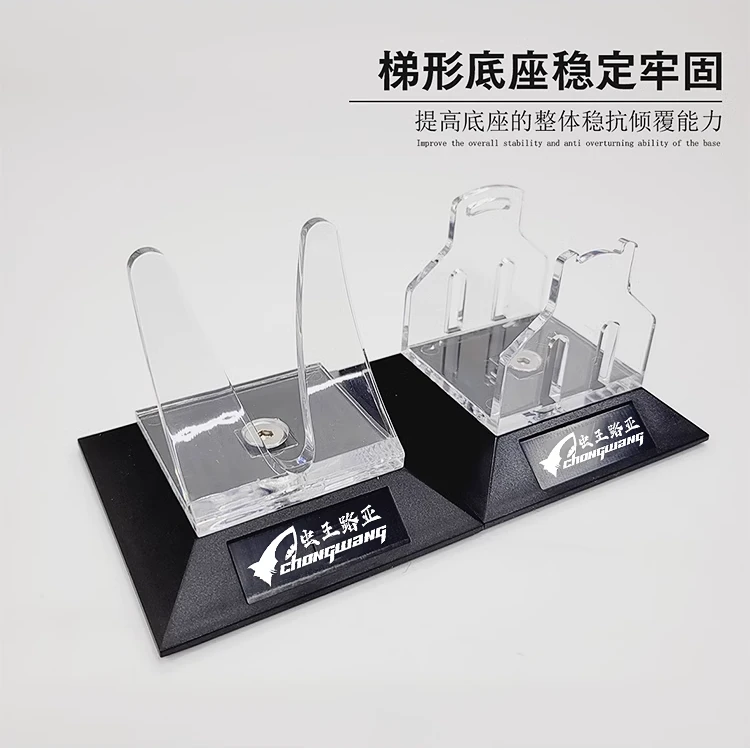 虫王路亚渔轮展示架假饵展示架多功能纺车轮水滴轮高透明收纳架