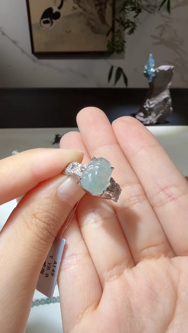 未镶嵌戒指翡翠貔貅-多样性发其一