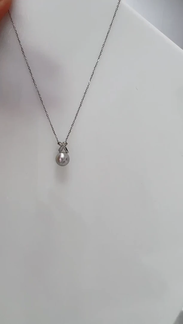 【闪购商品】海水珍珠DA银S925镶嵌套链 7 C965