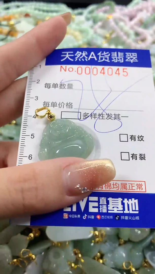 颈饰未镶嵌翡翠天然A货翡翠