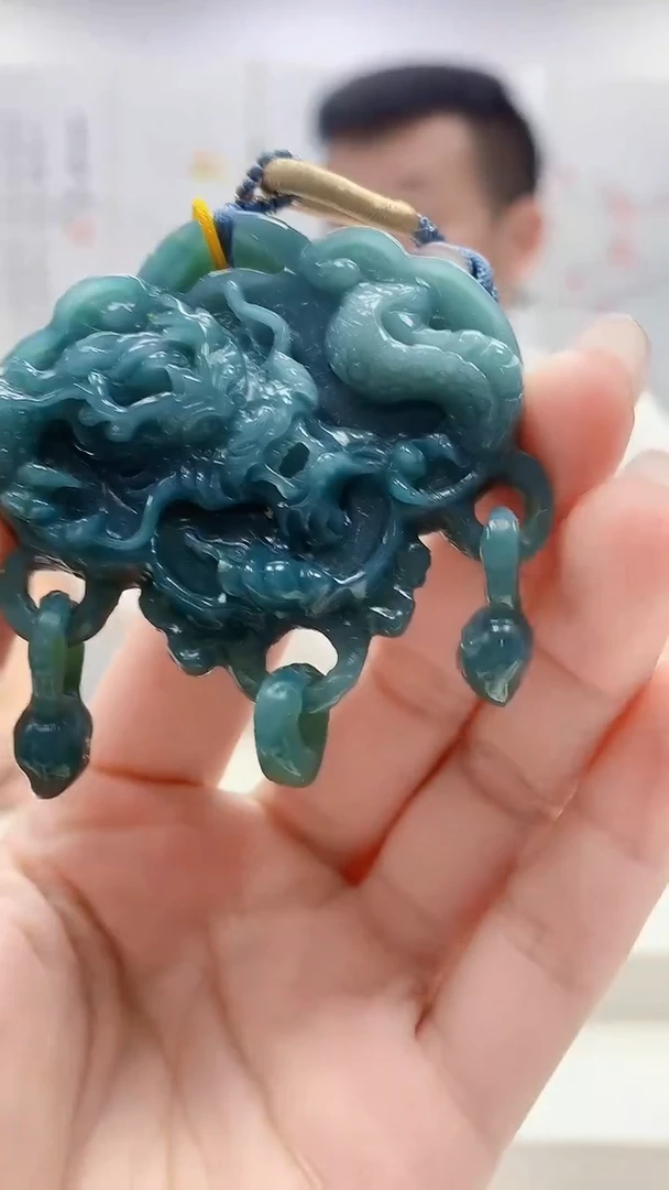 翡翠未镶嵌颈饰4812lr-jj挂件58