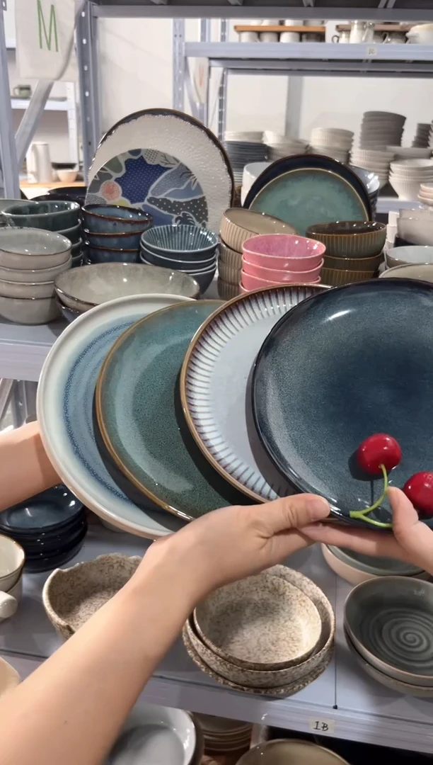 瓷片外贸尾货瑕疵满20包邮X4 小盘组合