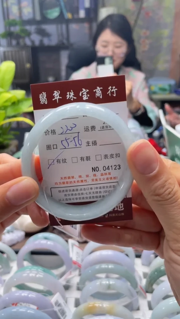 未镶嵌手镯翡翠4123