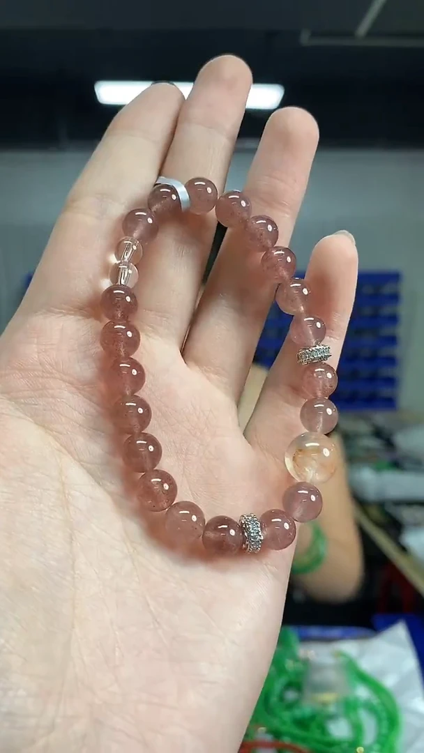 未镶嵌手链水晶多样性发其一颜色微差