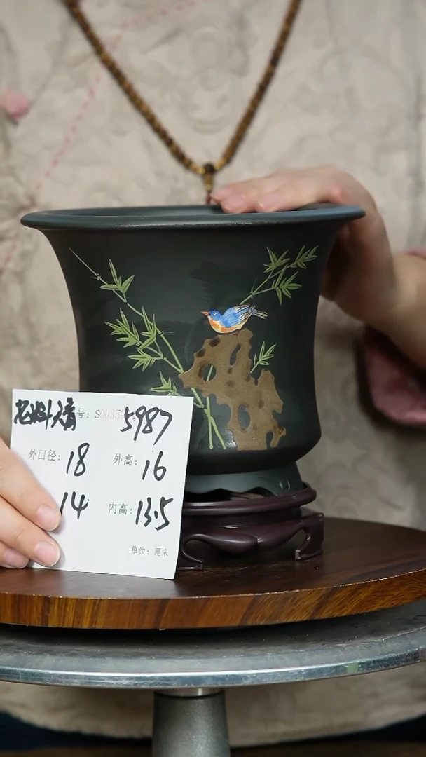 【闪购商品】紫砂花盆紫砂花盆5987+S