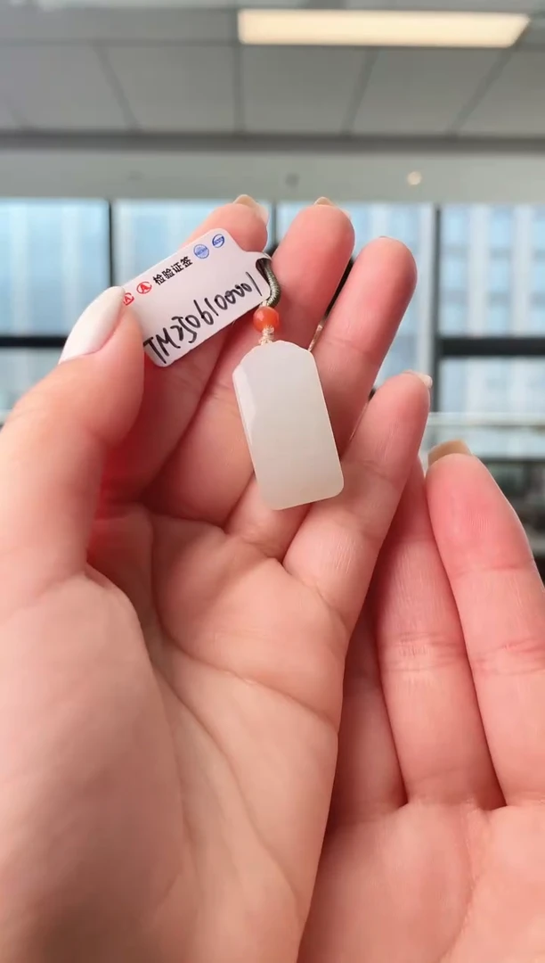 颈饰未镶嵌和田玉无事牌 xp