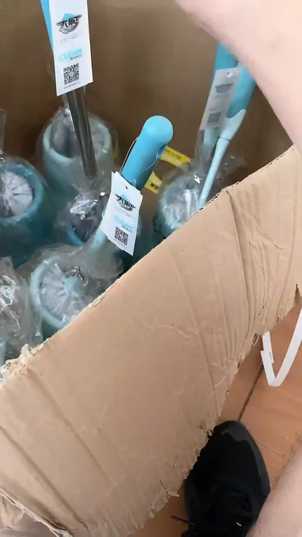 塑料A094带底座的马桶刷发2套