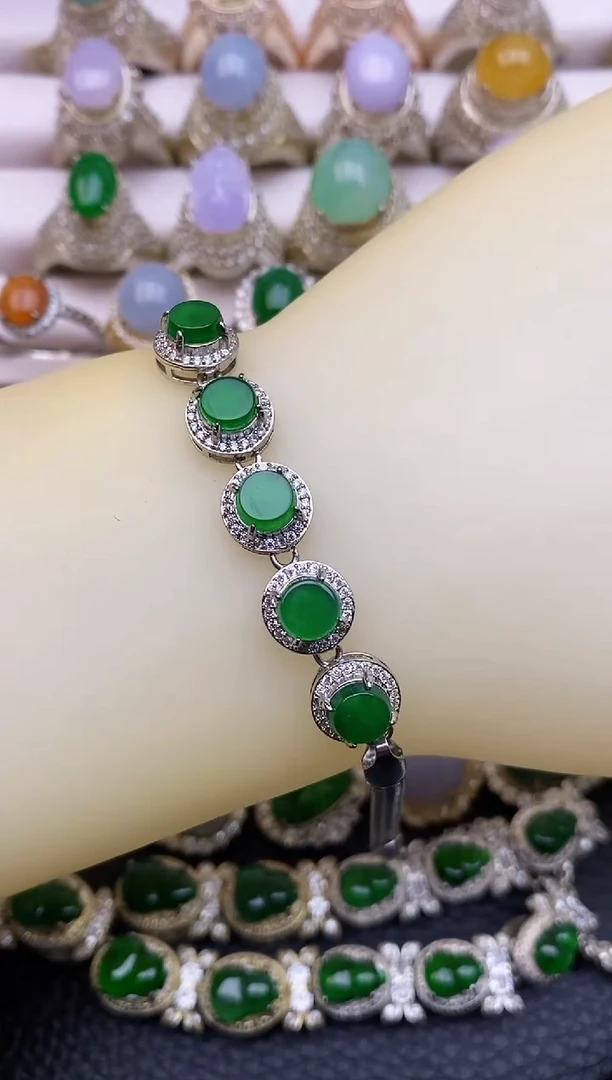 未镶嵌手链翡翠3655